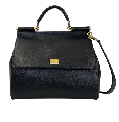 Miss Sicily, 590&euro;, Bolso, Negro, Animal - Piel, Vista frontal